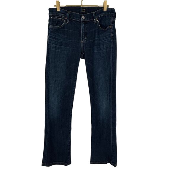 Citizens of Humanity Low Rise Boot Cut Jeans Women's Denim 28 Dark Wash Western - Picture 1 of 11